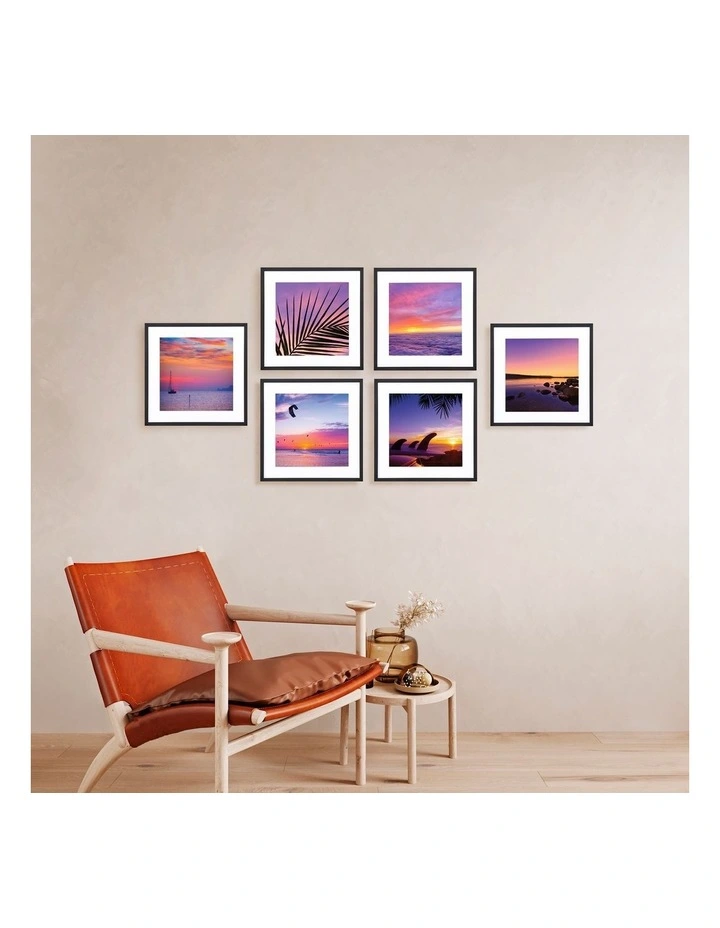 Instant Gallery Wall 6 Piece Frame Set in Black image 5