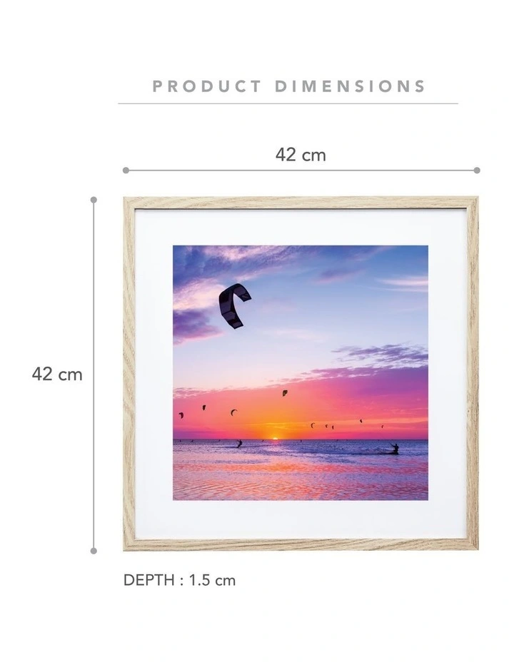 Instant Gallery Wall 6 Piece Frame Set in Natural image 3
