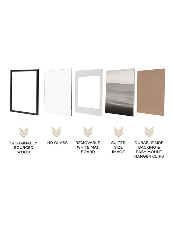 Instant Gallery Wall 6 Piece Frame Set in Natural image 5