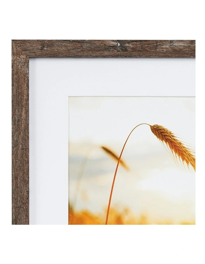 40x40cm Matt to 30x30cm Rustic Wooden Photo Frame x2 in Natural image 6