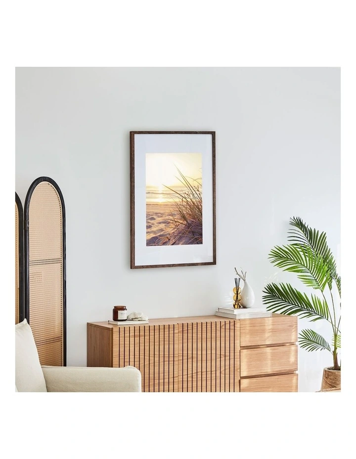 59.4x84.1cm Matt to 42x59.4cm Rustic Wooden Photo Frame in Natural image 2