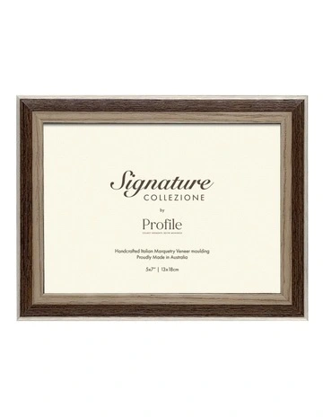 Australian Made Barolo Veneer Picture Frame 5x7" in Brown
