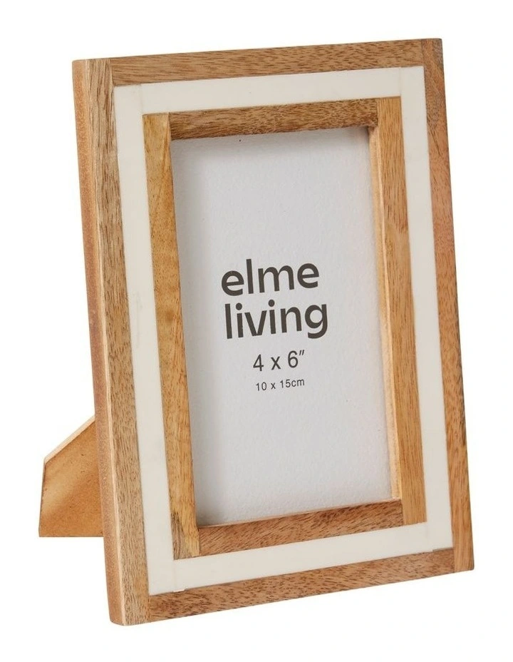 Pedro Photo Frame 4x6 in White and Natural image 1