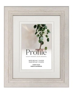 Australian Made Oberon Distressed Timber Photo Frame 6x8"/4x6" in White