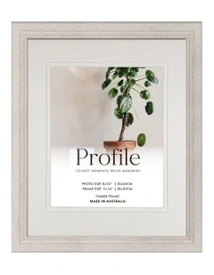 Australian Made Oberon Distressed Timber Photo Frame 11x14"/8x10" in White