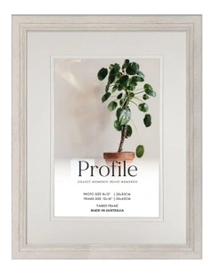Oberon Distressed Timber Photo Frame 12x16/8x12 in White