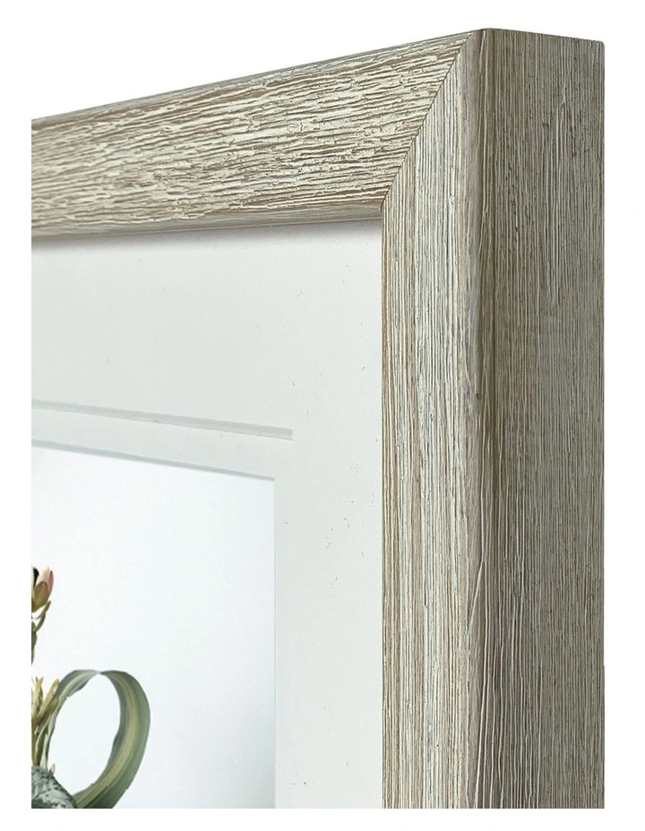 Wood Timber Photo Frame 8x10/5x7 in White image 3