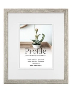Wood Timber Photo Frame 10x12/6x8 in White