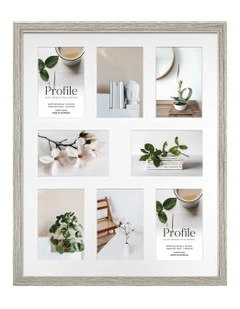 Wood Timber Photo Frame 16x20/4x6(8) in White