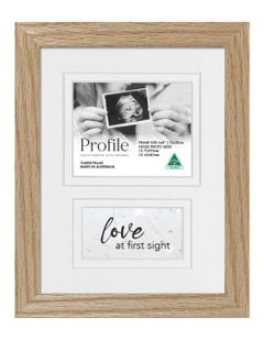 Baby Ultrasound Timber Photo Frame 6x8 in Natural