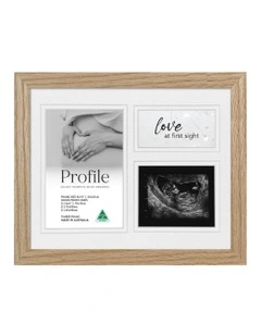 Baby Ultrasound Timber Photo Frame 8x10 in Natural