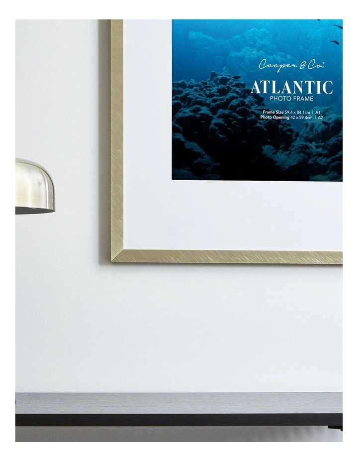 A1 Mat to A2 Atlantic Metal Photo Frame in Champagne Gold image 5