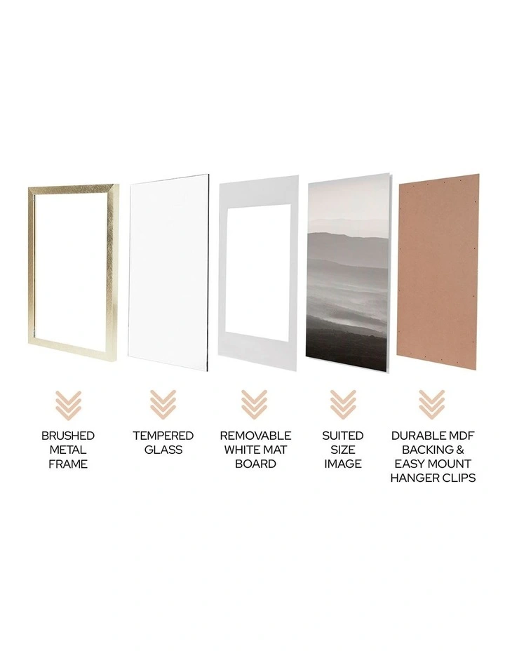 A1 Mat to A2 Atlantic Metal Photo Frame in Champagne Gold image 6