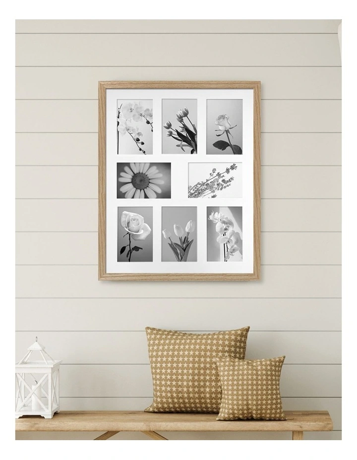 Timber Collage Photo Frame 16x20/4x6(8) in Natural Oak image 2