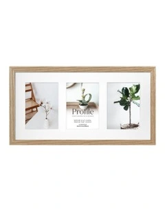 Timber Collage Photo Frame 10x20/5x7(3) in Natural Oak