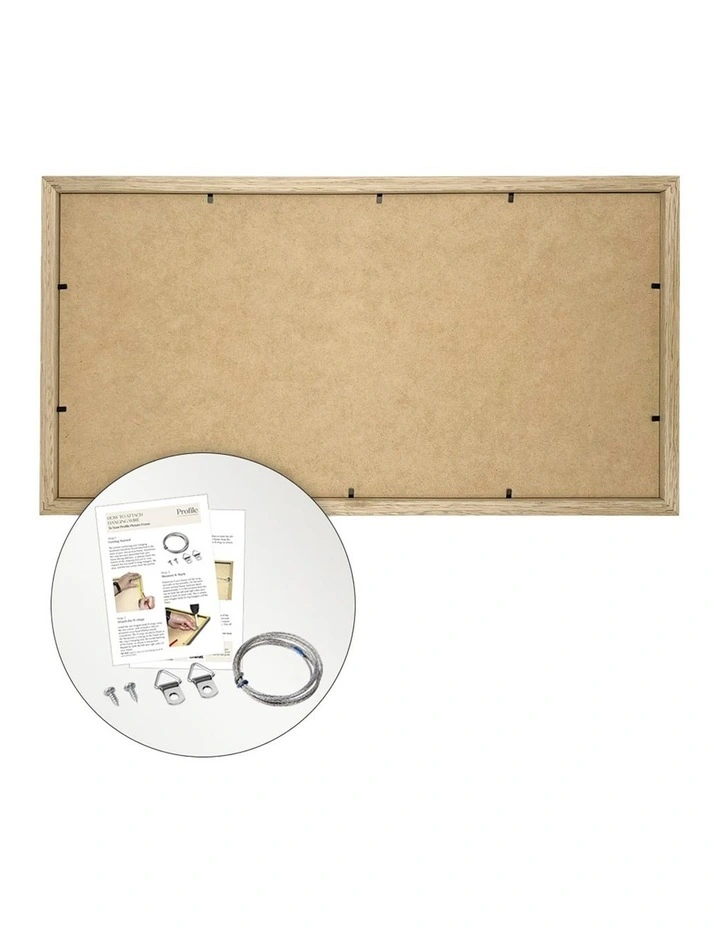 Timber Collage Photo Frame 10x20/5x7(3) in Natural Oak image 4