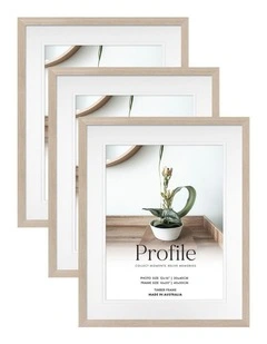 Timber Photo Frame 16x20/12x16 3 Pack in Polar Birch