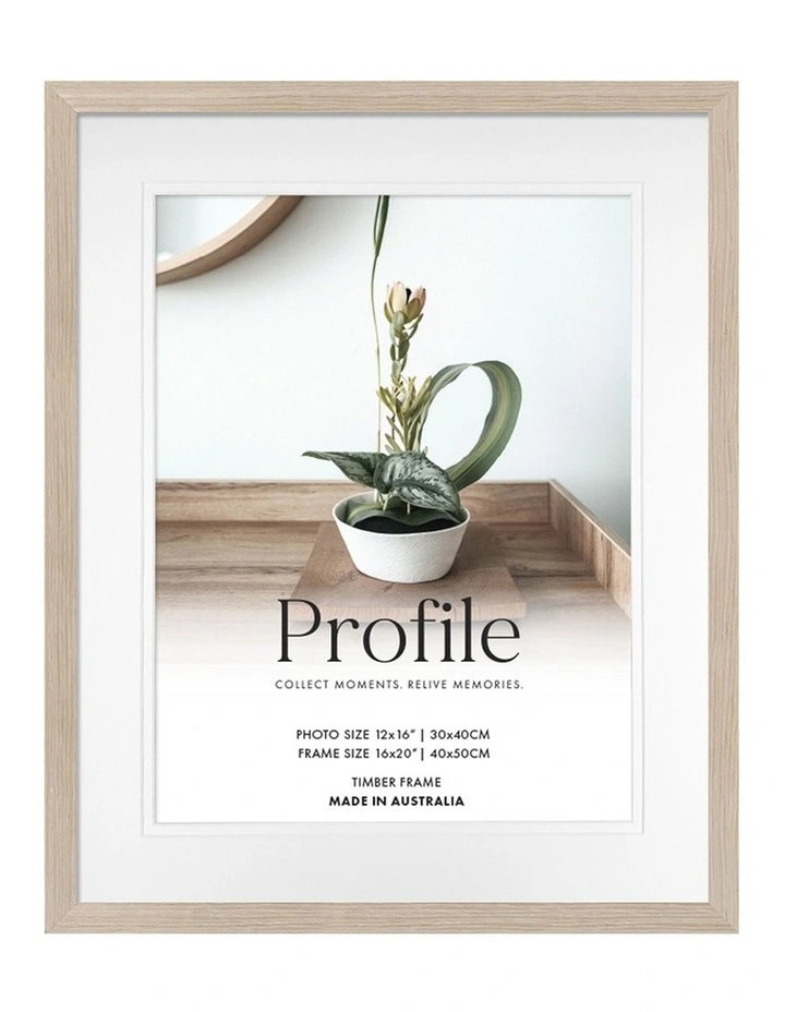 Timber Photo Frame 16x20/12x16 3 Pack in Polar Birch image 3