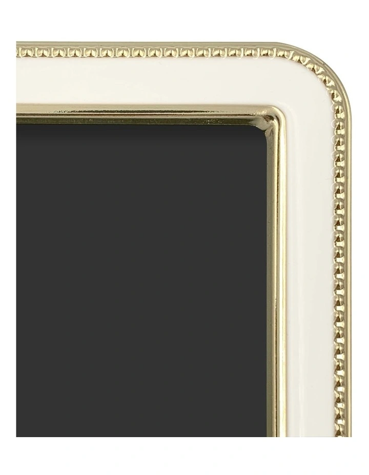 Heirloom Beaded Metal Photo Frame 5x7 Inch 2 Pack in White image 5