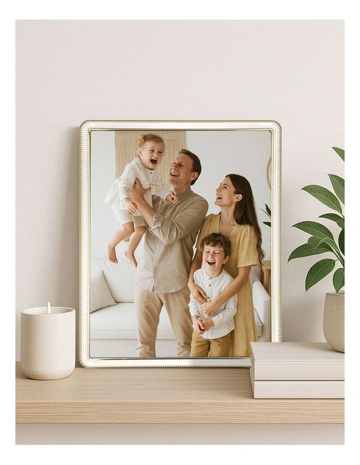 Heirloom Beaded Metal Photo Frame 8x10 Inch 2 Pack in White image 2