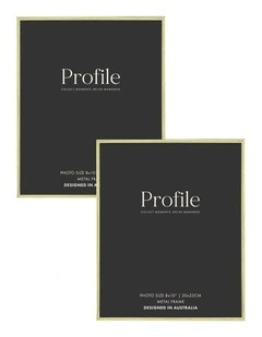 Habitat Metal Photo Frame 8x10in 2 Pack in Gold