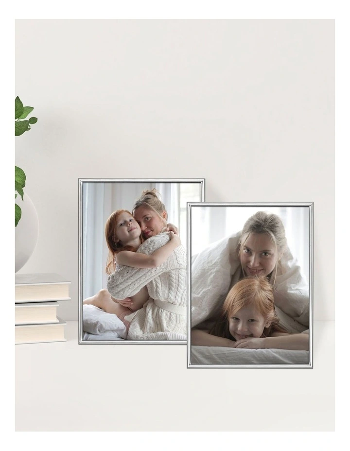 Habitat Metal Photo Frame 6x8in 2 Pack in Silver image 2