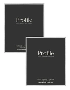 Habitat Metal Photo Frame 8x10in 2 Pack in Silver