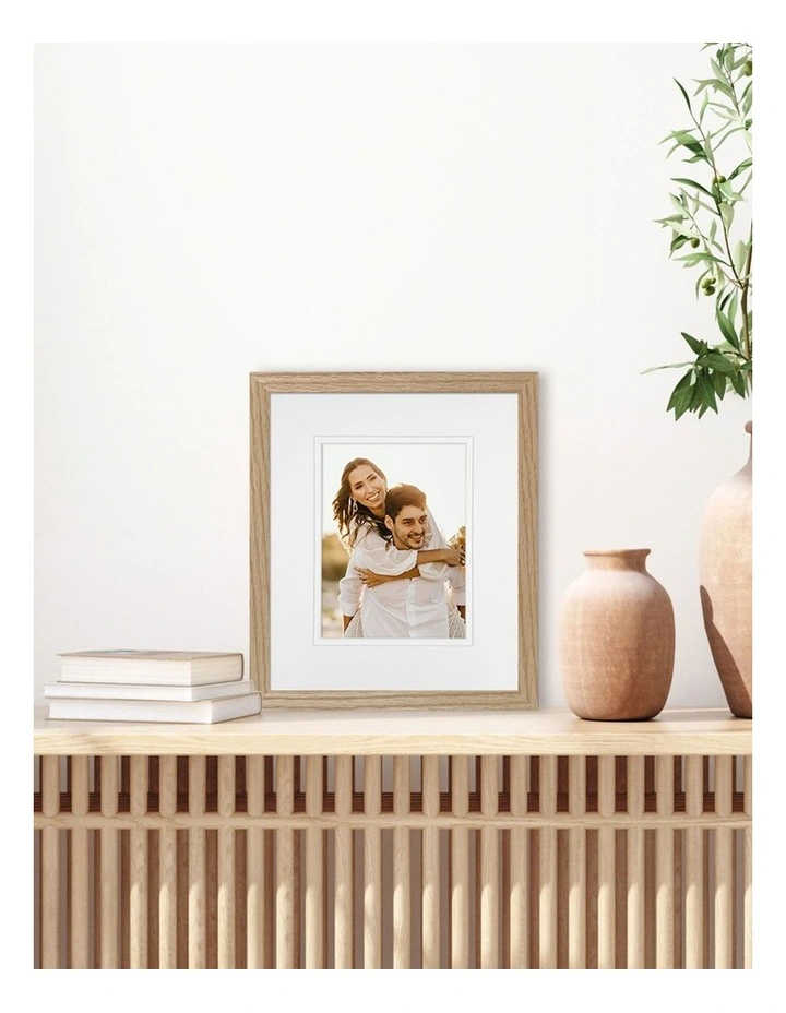 Australian Made Timber Photo Frame 8x10/6x8 3 Pack in Natural Oak image 2