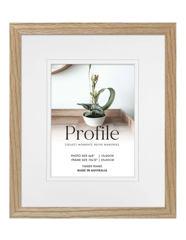 Australian Made Timber Photo Frame 8x10/6x8 3 Pack in Natural Oak image 4