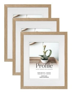 Australian Made Timber Photo Frame 11x14/8x10 3 Pack in Natural Oak