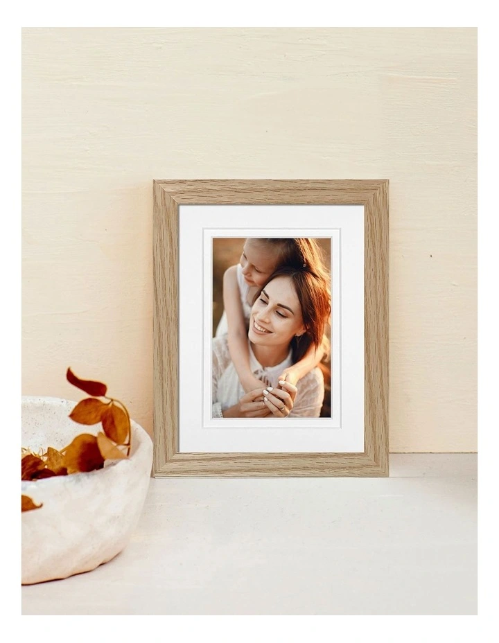 Australian Made Timber Photo Frame 6x8/4x6 3 Pack in Natural Oak image 2