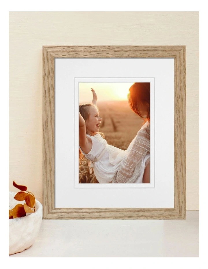 Australian Made Timber Photo Frame 8x10/5x7 (3 Pack) in Natural Oak image 2