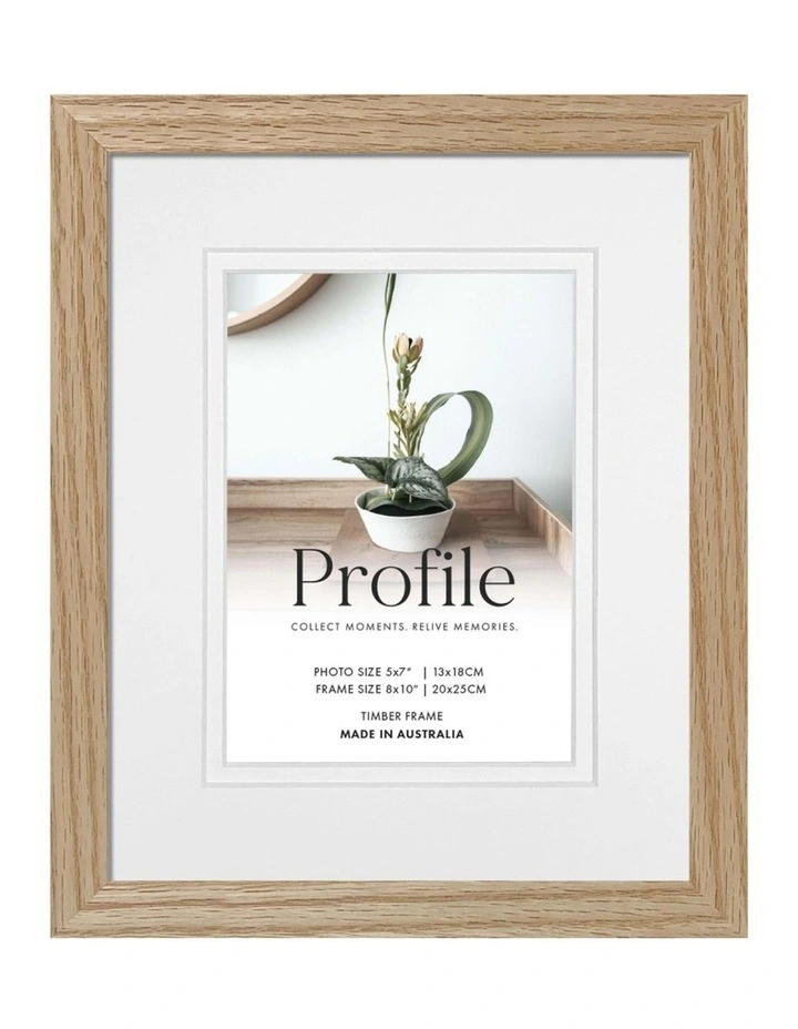 Australian Made Timber Photo Frame 8x10/5x7 (3 Pack) in Natural Oak image 4