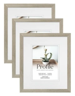 Australian Made Timber Photo Frame 8x10/6x8 (3 Pack) in Stone Ash