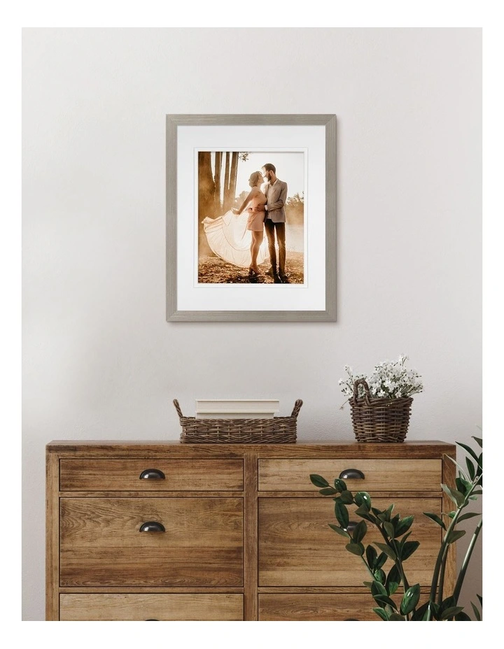 Timber Photo Frame 3 Pack in Stone image 2