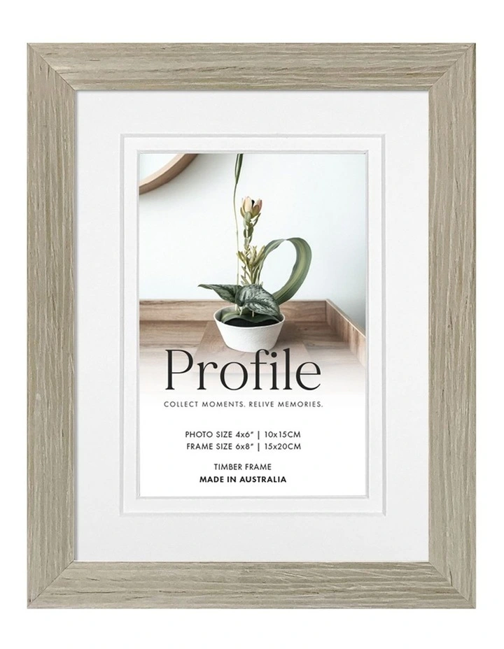 Australian Made Timber Photo Frame 3 Pack in Stone image 4