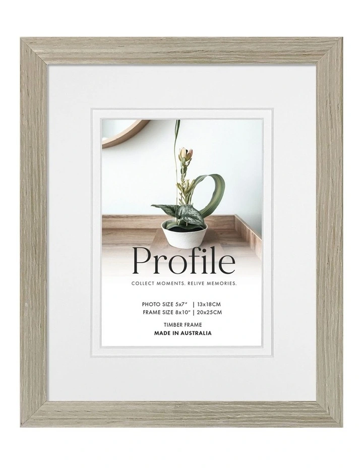 Australian Made Timber Photo Frame 3 Pack in Stone image 4