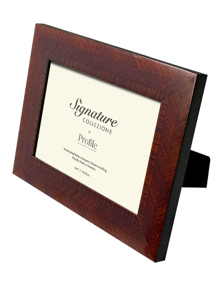 Australian Made Italian Veneer Frame 4x6 in Walnut image 2