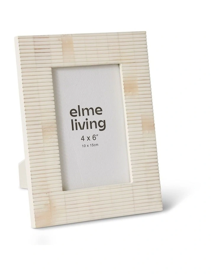 Zev 4x6 Photo Frame 15cm in Cream image 1