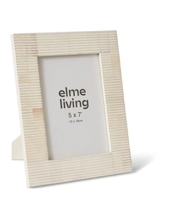 Zev 5x7 Photo Frame 18cm in Cream