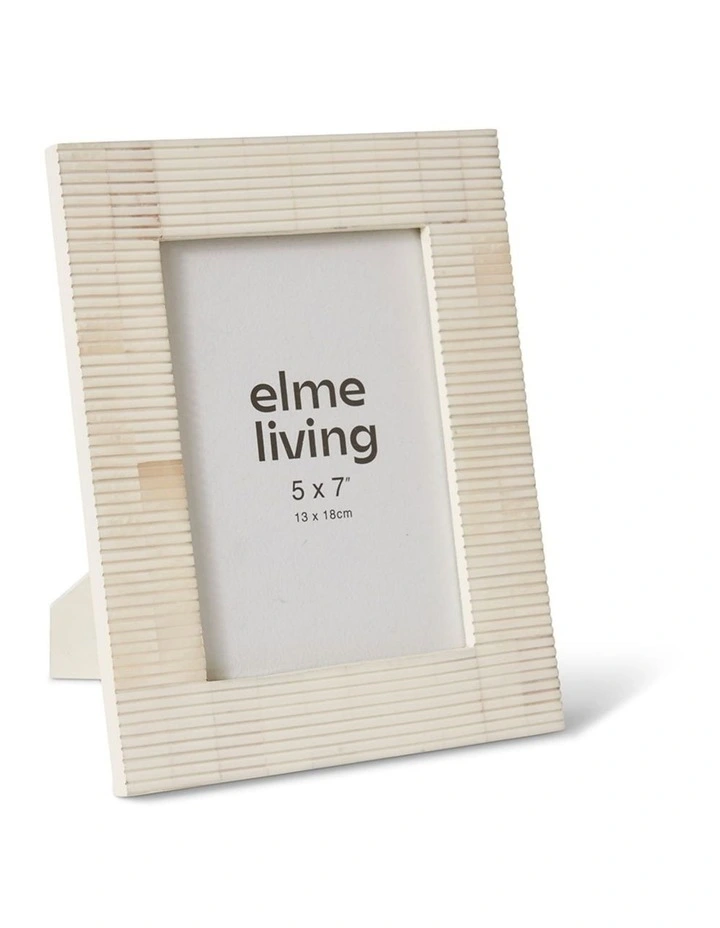 Zev 5x7 Photo Frame 18cm in Cream image 1