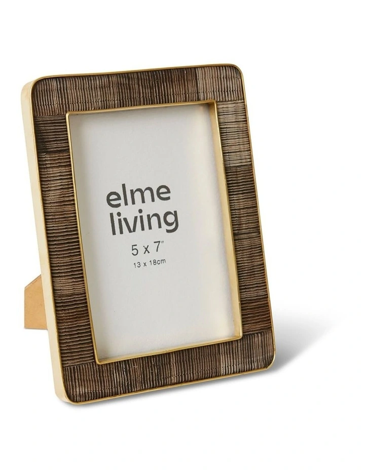 Anika Horn 5x7 Photo Frame in Natural, Black, and Gold image 2