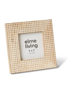 Nairobi 4x4 Photo Frame in Natural and White