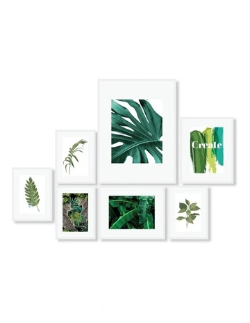Instant Gallery Wall 7 Piece Frame Set in White