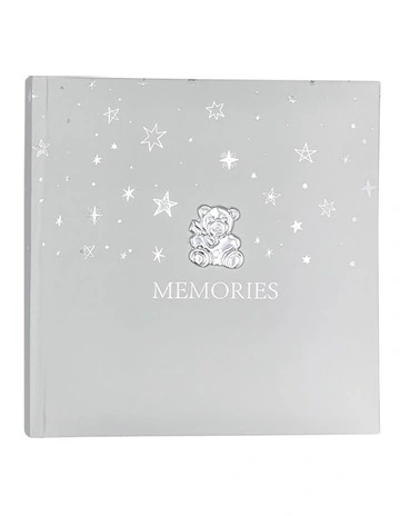 Baby Bear Photo Album 200 Photos Capacity in Grey