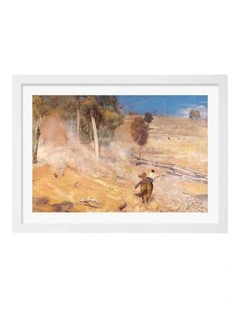 Australian Made A Break Away Art Print White Frame