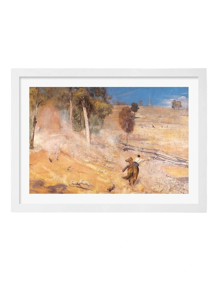 Australian Made A Break Away Art Print White Frame image 1