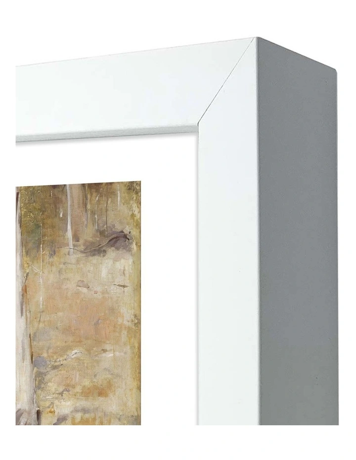 Australian Made Bailed Up Art Print White Frame image 3