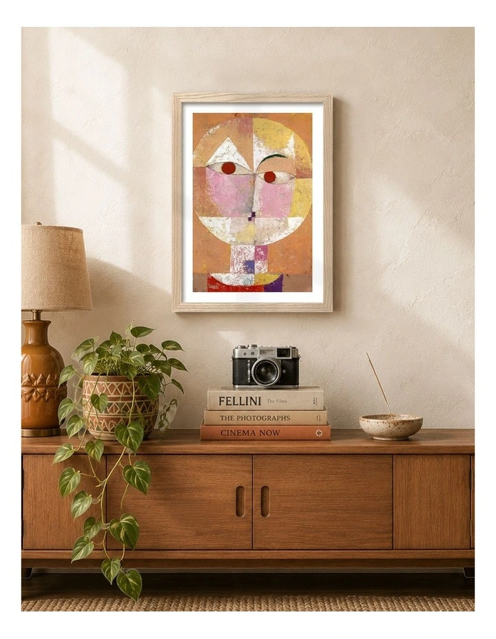 Australian Made Baldgreis Art Print Natural Frame image 2
