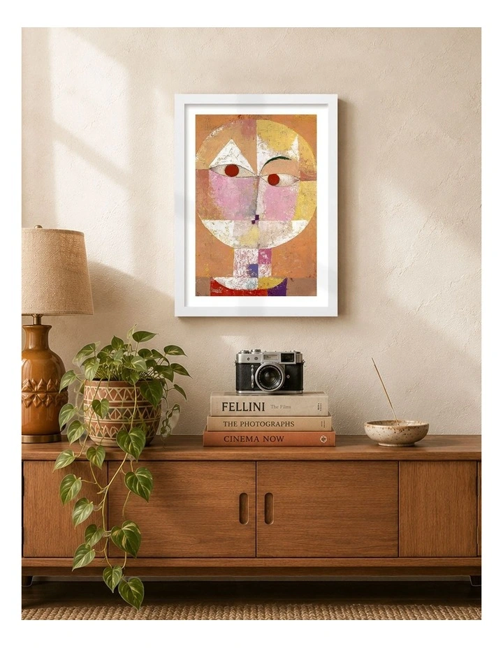 Australian Made Baldgreis Art Print White Frame image 2